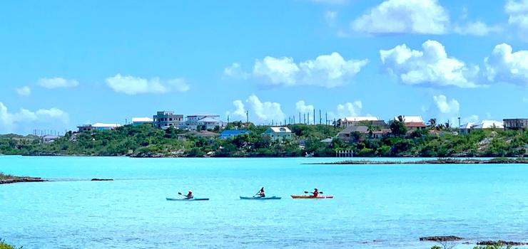 Chalk Sound Kayaking with Coastal Vibes Villa!